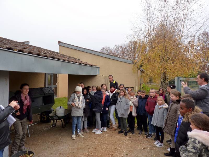 2018-11-28 inauguration composteurs rotatifs Ecole d'Albias