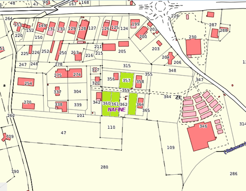 ZAE Nègrepelisse Plan parcellaire CCQVA 